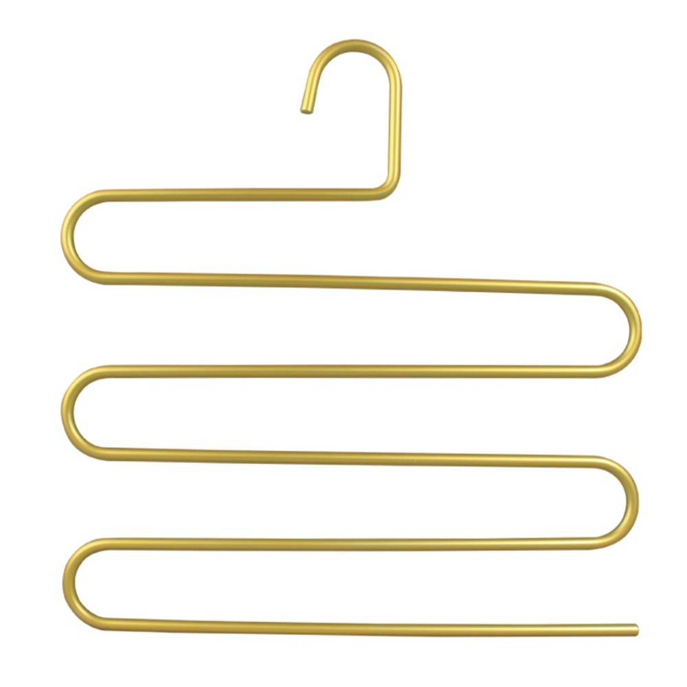 5 layer Multifunction Gold Heavy Metal pants Hangers NEW